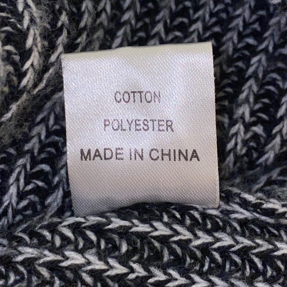 Rumor Oversized Gray Cowl Neck Sweater Zip Elbow Tunic Top Long Sleeve M - Picture 12 of 16